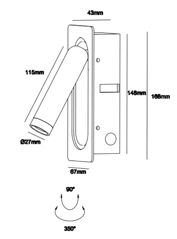 wall reading lights , wall mounted reading light , recessed wall reading light Supplier | Sincerelux